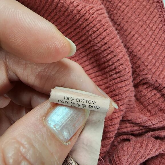 Lucky Brand Henley Top Rustic Red Size Medium - Picture 8 of 10